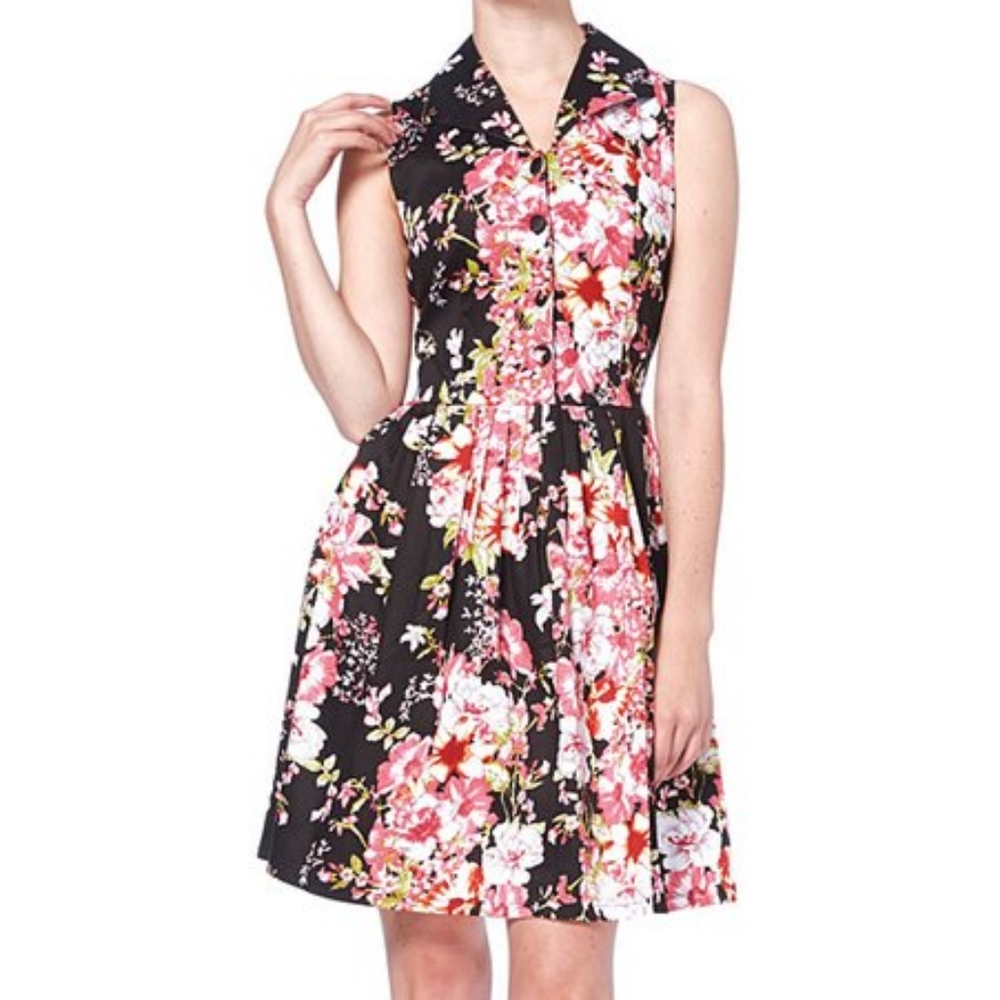 Voodoo Vixen black floral